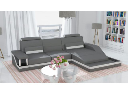 Sofá esquinero Sofá Sofá Acolchado Sala de estar de cuero Sofás en forma de L HHVI