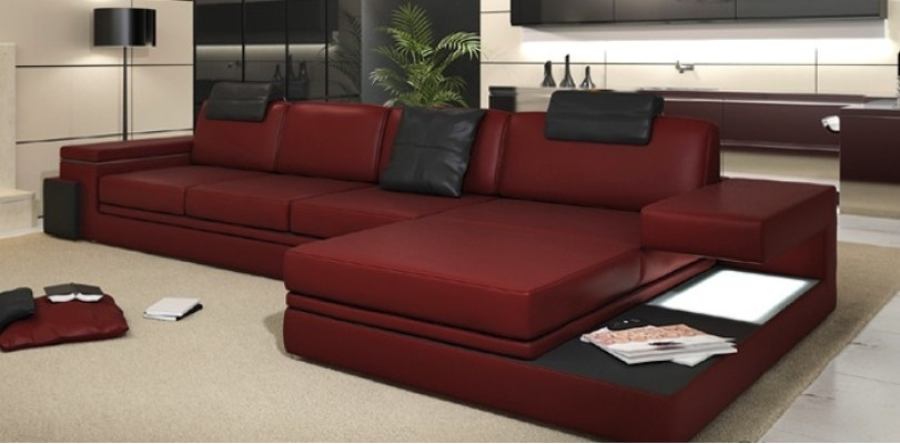 Diseño sofá de cuero sofá sofá tapizado decoración salón conjunto de esquina esquina