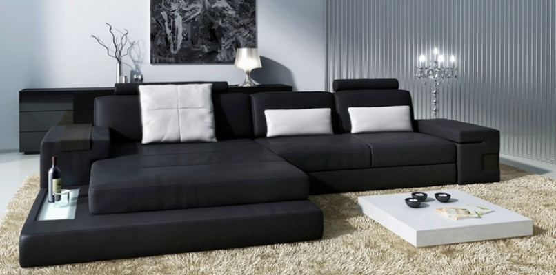 Sofá de piel Sofá Sofá Tela de esquina Tapizado Conjunto en L Forma Esquina Bellini Textil Tela