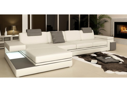 Diseño de sofá de cuero Sofá Couch Tapizado Sofá de salón Conjunto de esquina Esquina