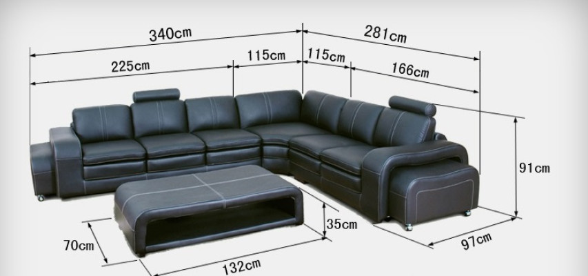 Sofá de cuero Sofá Sofá Sofá de esquina Sofá modular Sofá de esquina Conjunto de sofás Diseño moderno Nuevo A1109