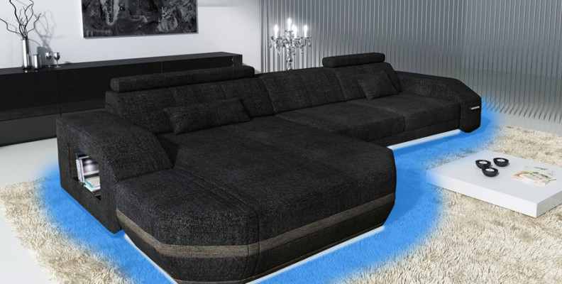 Sofá esquinero Sofá Couch Tapicería Diseño Paisaje de vida Diseño de esquina