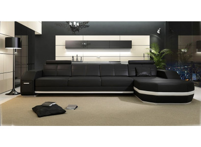 Diseño de sofá de esquina, sofá acolchado, conjunto de esquina, sofá de cuero, esquina de sala de estar PH300B