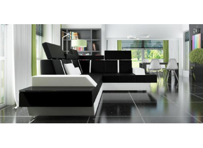 Sofá de cuero diseño conjunto de sala de estar Sofá de tapicería Esquina Sofá de esquina Sofá de cuero