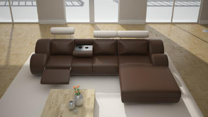 Conjunto de diseño Sofá de esquina con chaise longue Sofá Sofá tapizado Sofá de cuero Sofás Nuevo