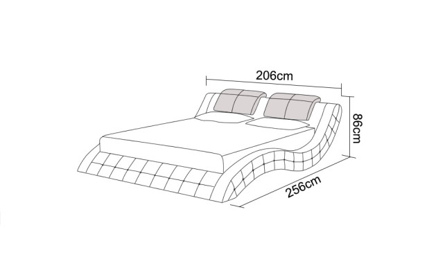 Diseño de cama de piel de lujo. Camas tapizadas dobles para matrimonio 140/160/180 LB8824