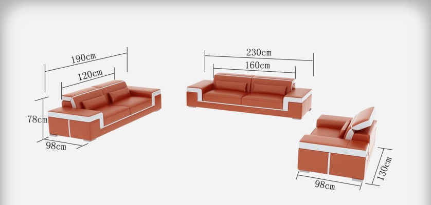 Diseño sofá tapizado sillones de cuero moderno juego de sofá completo de 3+1 plazas nuevo