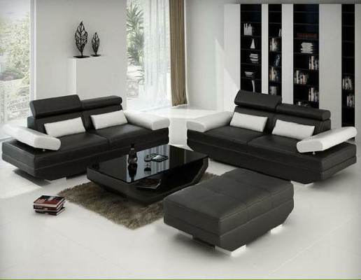 Conjunto de salón Sofá Sofá Conjunto de sofá Tapizado Conjunto de tapizado Cuero AlfredD