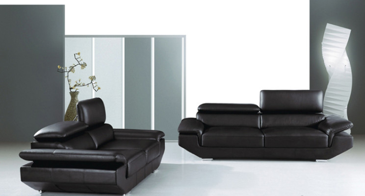 3+2 juego de sofás de sillón tapizado moderno de cuero en Weilrod
