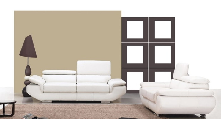 3+2 juego de sofás de sillón tapizado moderno de cuero en Weilrod