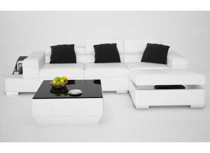 Sofá de cuero Sofá Sofá moderno Conjunto de salón esquinero de diseño Sofá esquinero