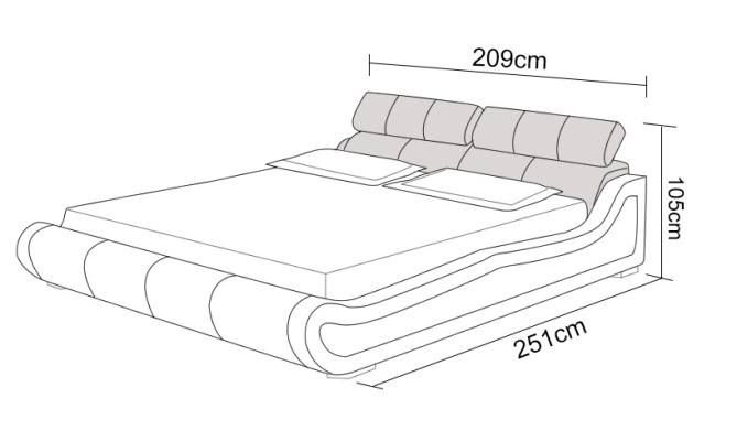 Lujo de cuero cama diseño camas acolchadas dobles modernas matrimonio 140/160/180 cm.