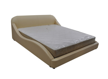 Nueva, moderna y cómoda cama para el dormitorio.
