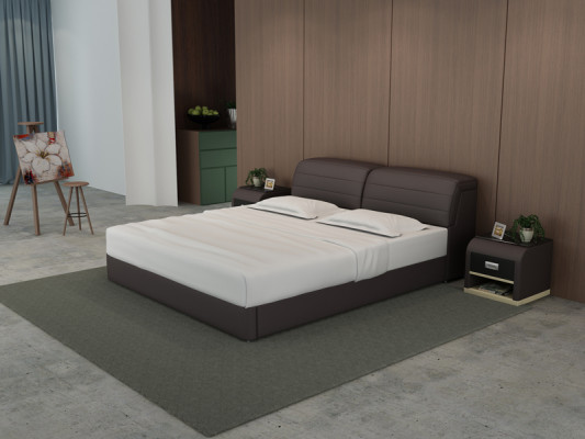 Diseño de cama de cuero para camas tapizadas de lujo modernas de matrimonio doble 140/160/180 LB8827.