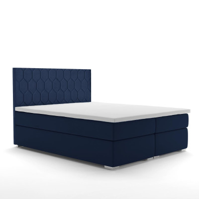 Cama boxspring de diseño de hotel de lujo de terciopelo con función de caja de almacenamiento doble.