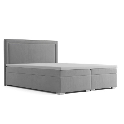 Cama de diseño Boxspring Hotel Cama doble Lujo Caja de cojines Función Terciopelo Nuevo