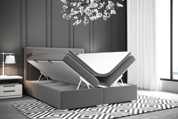Cama de diseño Boxspring Hotel Cama doble Lujo Caja de cojines Función Terciopelo Nuevo