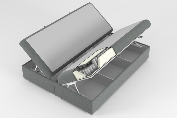 Cama de diseño Boxspring Hotel Cama doble Lujo Caja de cojines Función Terciopelo Nuevo