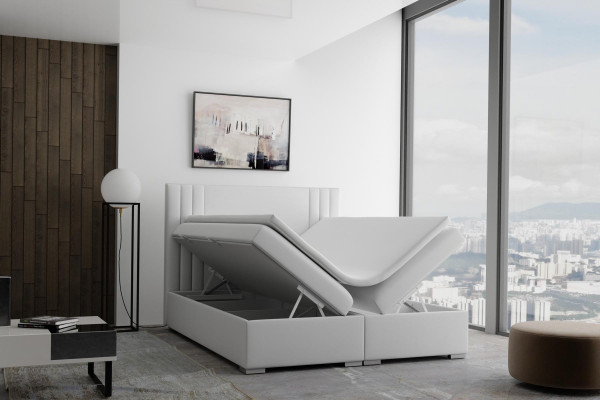 Cama Boxspring doble set completo colchón cubrecolchón camas función caja hotel
