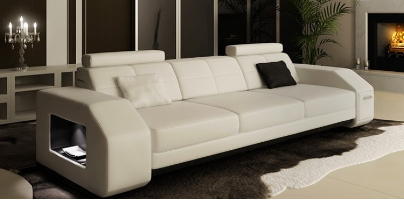 Sofá de cuero Conjunto de sofás 3+2+1 Sofá de cuero Tapizado Asiento Conjunto de diseñadora JarksonW