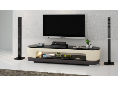 RTV Mueble de TV decoración Cuero Mesa de Cristal Televisión Armario Mesa Diseñador