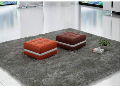 Diseño de taburete acolchado, reposapiés, otomana, asiento acolchado Pufa FT002