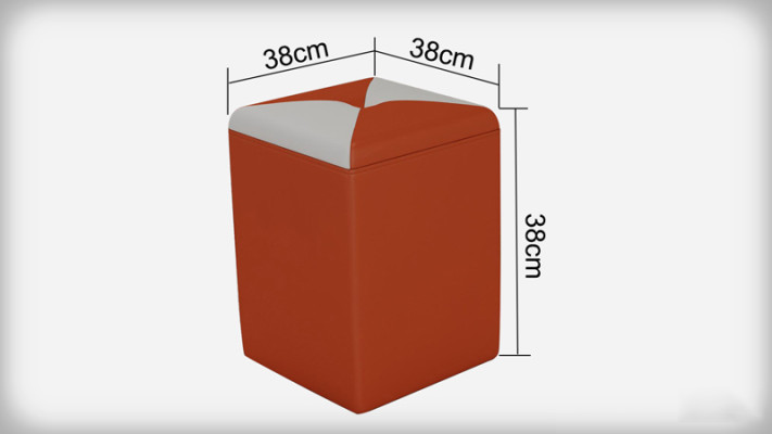 Diseño de taburete acolchado taburete otomano asiento chaise tapizado FT006