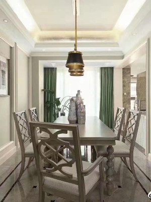 Grupo de comedor Set silla Grupo Nuevo Mesa 6 sillas de diseño 7 piezas Comedor Madera Mesas