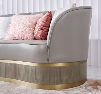 Sofá grande XXL lounge club de cuatro plazas 270cm muebles italianos nuevos.