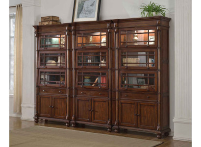 Conjunto de 3 vitrinas Vitrina Armario Vitrinas Sala de estar Muebles Armarios Diseñador