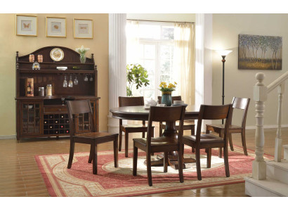 Conjunto completo de mesa de comedor con 6 sillas, conjunto de comedor de madera, mesas de comedor 7 piezas