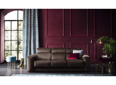 Muebles de lujo para sala de estar Sofás Sofá de 3 plazas moderno Estilo italiano de madera maciza