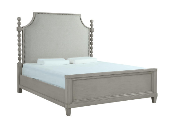 Muebles clásicos de casa de campo Juego de dormitorio real de 3 piezas. Cama
