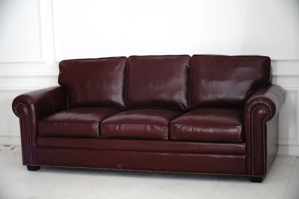 Sofás de sala de estar Sofá Couch 3 plazas Tapizado Sofá de tres plazas Muebles Couchen Cuero