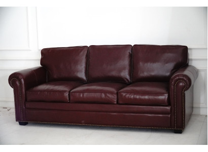 Sofás de sala de estar Sofá Couch 3 plazas Tapizado Sofá de tres plazas Muebles Couchen Cuero