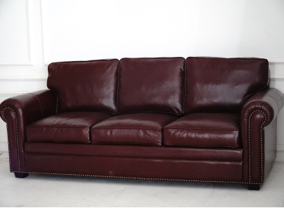 Sofás de sala de estar Sofá Couch 3 plazas Tapizado Sofá de tres plazas Muebles Couchen Cuero