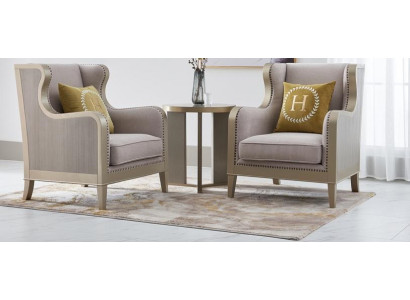 Sofá set de cojines, sillón individual 2x sillas de diseño lounge club muebles de lujo para hotel