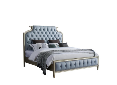 Elegante cama Chesterfield con 2 habitaciones y acolchado de alta calidad