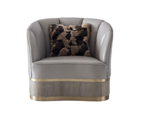 Sillón Diseñador Silla Tapizada Relax Tela Textil Cuero Salón Club Individual Nuevo