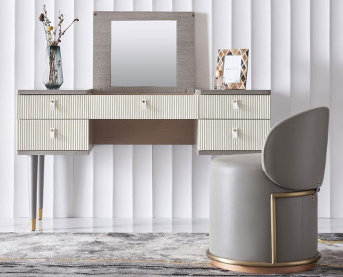 Mesa consola clásica espejo decorativo cómoda tocador dormitorio