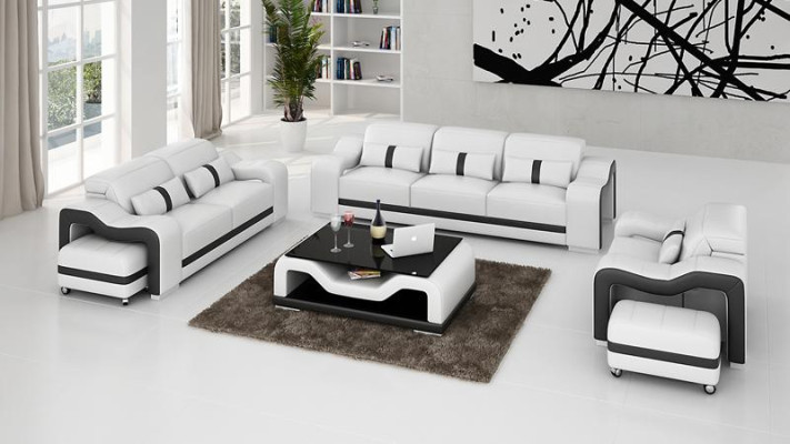 Conjunto de sofás sofá moderno asientos 3+1+1 Nuevo conjunto completo para sala de estar