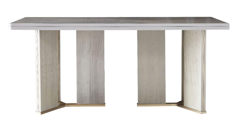 Mesa de comedor real Mesa de madera Mesa clásica Estilo moderno Nuevo comedor