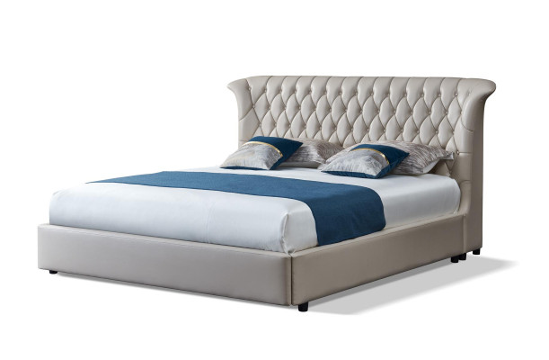 Cama tapizada camas cama tapizada diseñador de hotel Chesterfield diseño de lujo