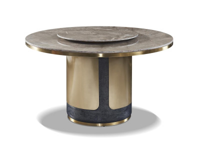 Diseño de mesa de madera mesa de comedor redonda Mesas redondas 135 cm Decoración de lujo Clase