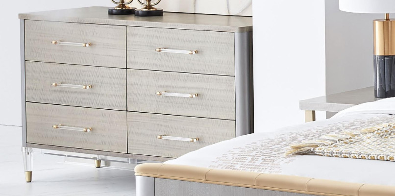 Moderna cómoda de madera Sideboard, cómodas, vitrinas bajas Armario de sala de estar