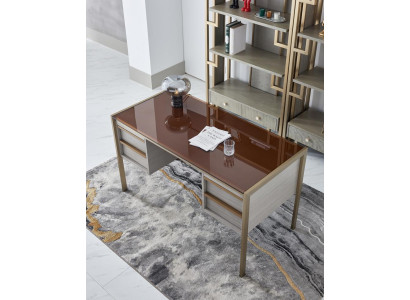Mesa de escritorio de lujo, escritorios de oficina para jefes, mobiliario de oficina.