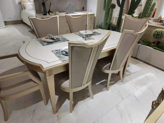 Diseño de lujo mesa de madera muebles de comedor mesas de comedor mobiliario de hotel mesa 180x90