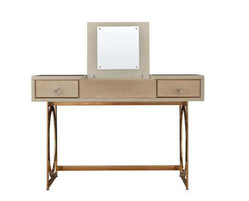 Mesa de tocador consola de diseñador, mesa de cosméticos, espejo decorativo, cómoda, tocador.