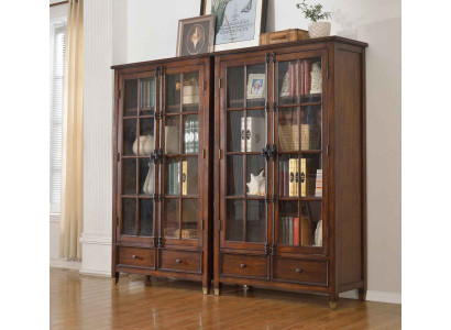 Vitrina Clásica Vitrina Armario de vitrina Vitrinas Gabinetes de madera Armario