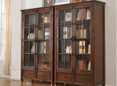 Vitrina Clásica Vitrina Armario de vitrina Vitrinas Gabinetes de madera Armario